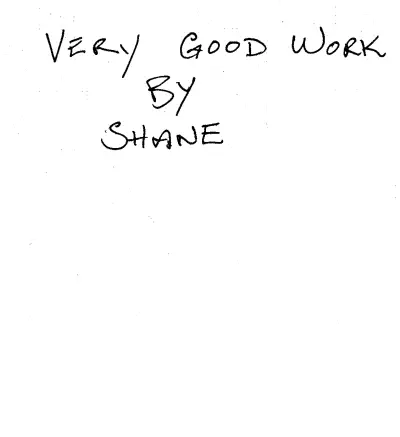 Handwritten customer review