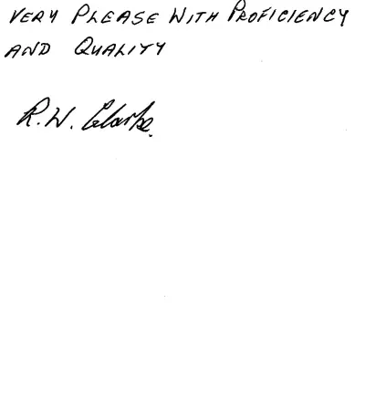 Handwritten customer review