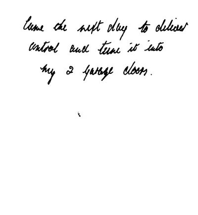 Handwritten customer review